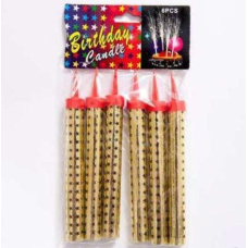 Свічки-феєрверк для тортів 12см 6 штук | Холодний фонтан KNZ