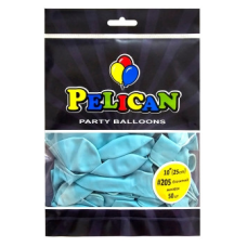 Кульки латексні 10“ (25см) макарун блакитний Pelican 50шт (810205) KNZ
