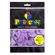 Кульки латексні 10“ (25см) макарун фіолетовий Pelican 50шт (810206) KNZ