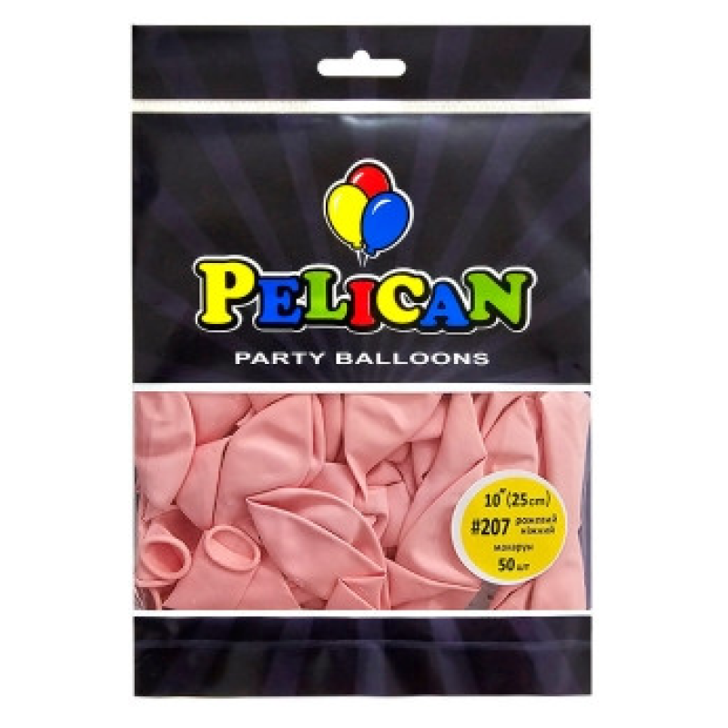 Кульки латексні 10“ (25см) макарун рожевий ніжний Pelican 50шт (810207) KNZ Кульки латексні 10“ (25см) макарун рожевий ніжний Pelican 50шт (810207) KNZ