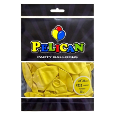 Кульки латексні 10“ (25см) макарун жовтий Pelican 50шт (810211) KNZ