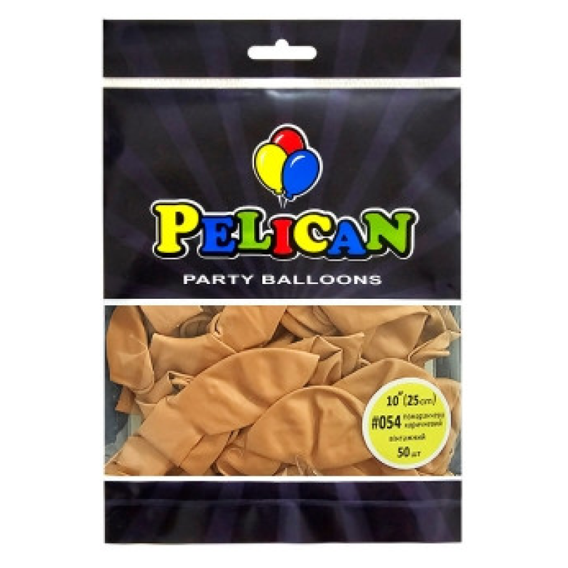 Кульки латексні 10“ (25см) вінтажний оранжево-коричневий Pelican 50шт (810054) KNZ Кульки латексні 10“ (25см) вінтажний оранжево-коричневий Pelican 50шт (810054) KNZ