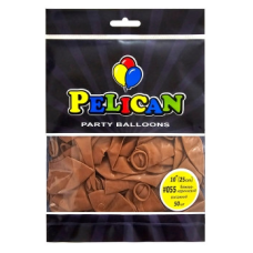Кульки латексні 10“ (25см) вінтажний бежево-коричневий Pelican 50шт (810055) KNZ