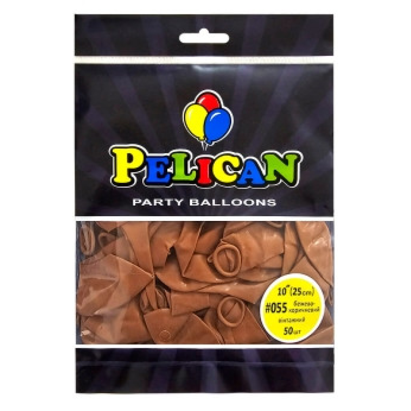 Кульки латексні 10“ (25см) вінтажний бежево-коричневий Pelican 50шт (810055) KNZ Кульки латексні 10“ (25см) вінтажний бежево-коричневий Pelican 50шт (810055) KNZ