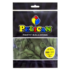 Кульки латексні 10“ (25см) вінтажний зелений авокадо Pelican 50шт (810066) KNZ