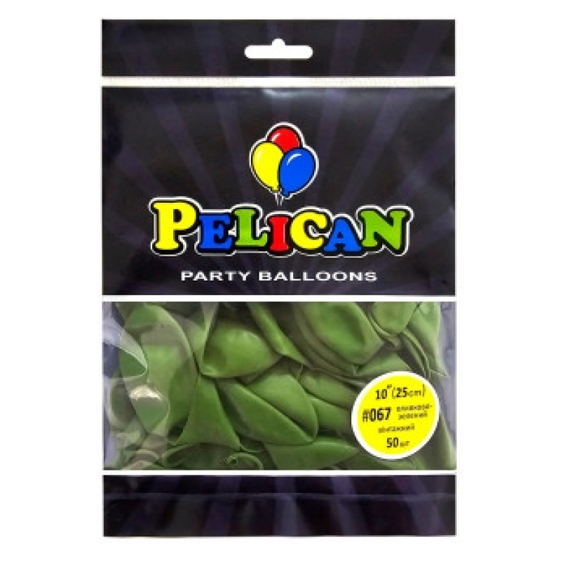 Кульки латексні 10“ (25см) вінтажний оливково-зелений Pelican 50шт (810067) KNZ Кульки латексні 10“ (25см) вінтажний оливково-зелений Pelican 50шт (810067) KNZ