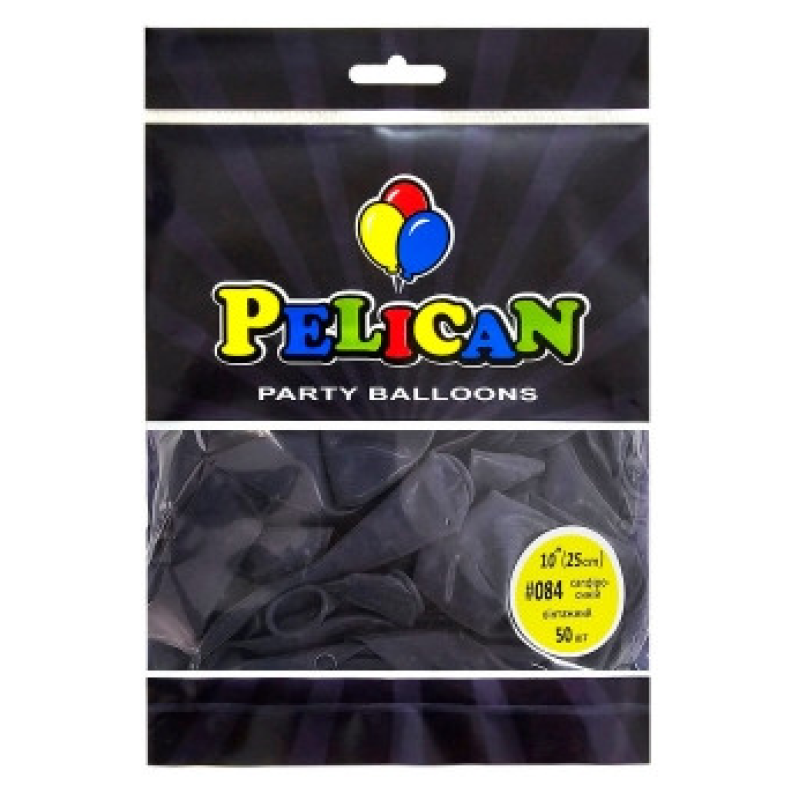 Кульки латексні 10“ (25см) вінтажний сапфіро - синій Pelican 50шт (810084) KNZ