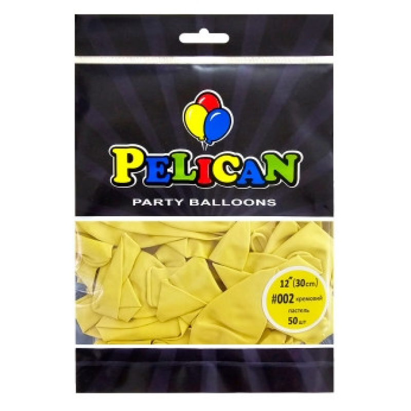 Кульки латексні 12“ (30см) пастель кремовий Pelican 50шт (812002) KNZ Кульки латексні 12“ (30см) пастель кремовий Pelican 50шт (812002) KNZ