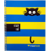Блокнот для нотаток В5, бічна пружина, 60 листів офсет, клітка “Серія Crazy cat“, обкладинка м“яка Ц355035У KNZ