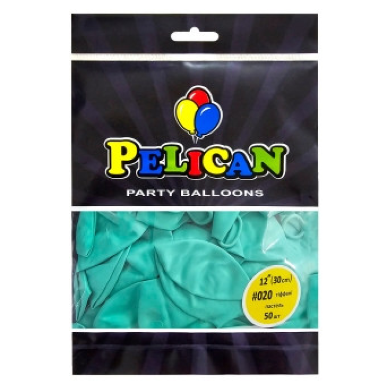 Кульки латексні 12“ (30см) пастель тіффані Pelican 50шт (812020) KNZ