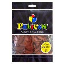 Кульки латексні 12“ (30см) пастель червоно-коричневий Pelican 50шт (812030) KNZ