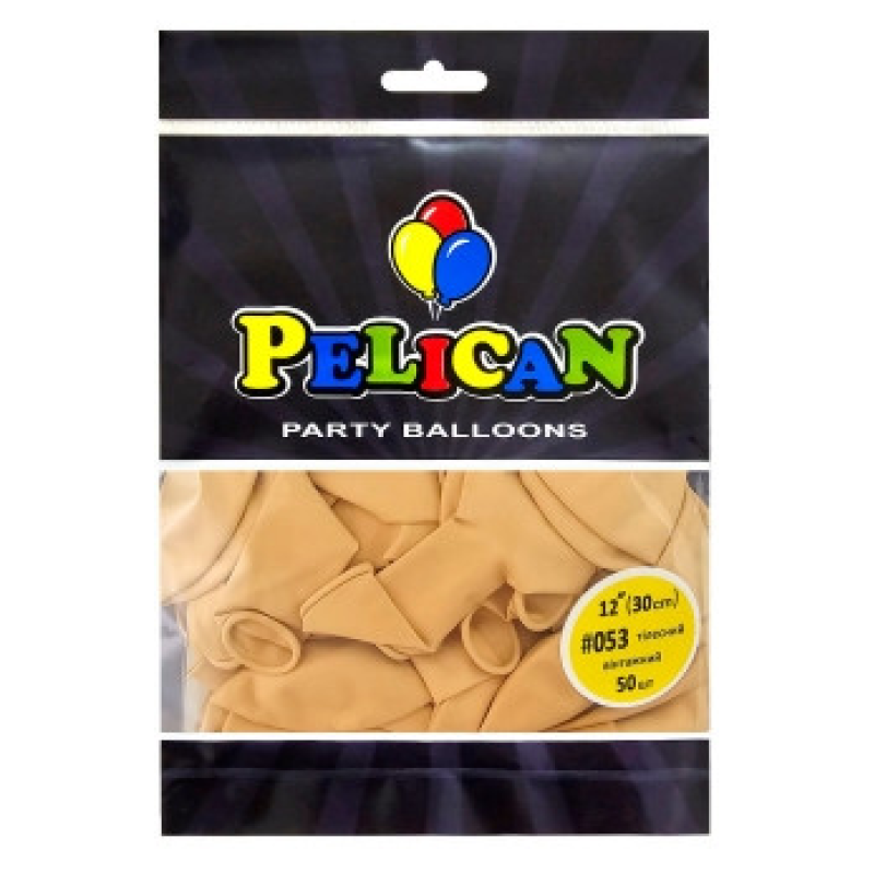 Кульки латексні 12“ (30см) вінтажний тілесний Pelican 50шт (812053) KNZ Кульки латексні 12“ (30см) вінтажний тілесний Pelican 50шт (812053) KNZ