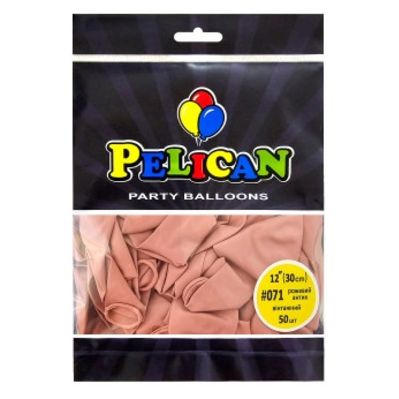 Кульки латексні 12“ (30см) вінтажний рожевий антик Pelican 50шт (812071) KNZ Кульки латексні 12“ (30см) вінтажний рожевий антик Pelican 50шт (812071) KNZ