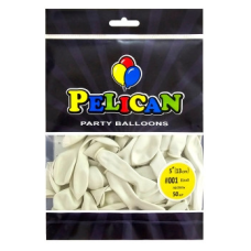 Кульки латексні 5“ (13см) пастель білий Pelican 50шт (805001) KNZ