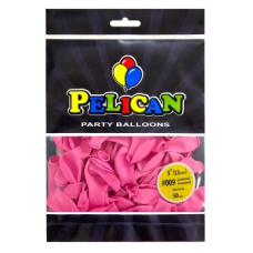 Кульки латексні 5“ (13см) пастель рожевий яскравий Pelican 50шт (805009) KNZ