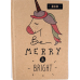 Блокнот А6, Еко папір - 48 аркушів, тверда обкладинка клітинка БН-021-МВ KNZ