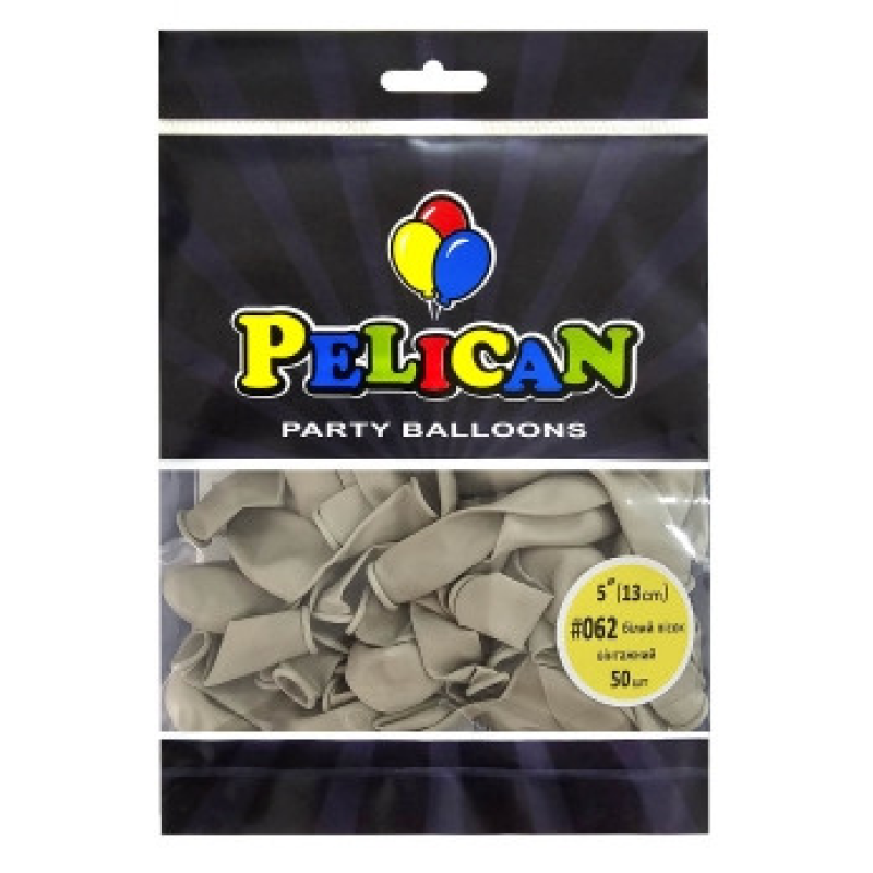 Кульки латексні 5“ (13см) вінтажний білий пісок Pelican 50шт (805062) KNZ