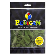 Кульки латексні 5“ (13см) вінтажний оливково-зелений Pelican 50шт (805067) KNZ
