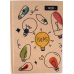 Блокнот А6, Еко папір - 48 аркушів, тверда обкладинка клітинка БН-021-МВ KNZ