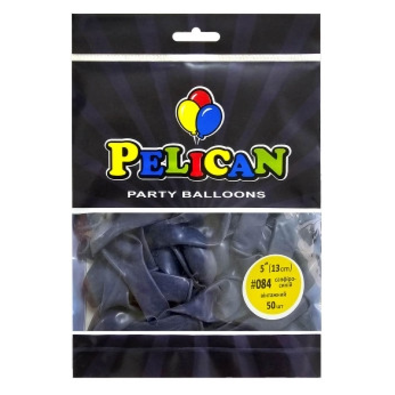Кульки латексні 5“ (13см) вінтажний сапфіро - синій 50шт Pelican (805084) KNZ Кульки латексні 5“ (13см) вінтажний сапфіро - синій 50шт Pelican (805084) KNZ