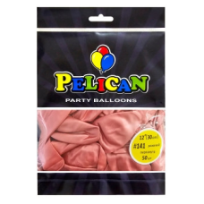 Кульки латексні 12“ (30см) перламутр рожевий Pelican 50шт (812141) KNZ