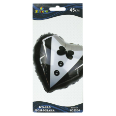 Кулька фольгована Pelican, серце наречений, 45см, 835504 Білий Pelican (835504) KNZ