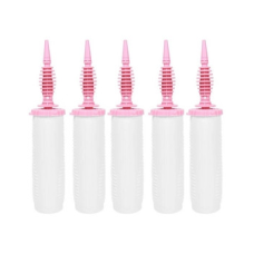 Насос для повітряних куль “Білий люкс“ двоходовий 30 х 6см Білий Unison 883326 KNZ