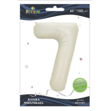 Кулька фольгована цифра “7“ молочна 40“(100см) Pelican Бежевий Pelican (831107) KNZ