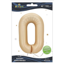 Кулька фольгована цифра “0“ латте 40“(100см) Pelican Бежевий Pelican (831110) KNZ