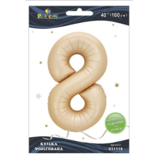 Кулька фольгована цифра “8“ латте 40“(100см) Pelican Бежевий Pelican (831118) KNZ