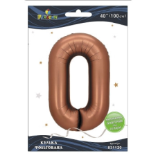 Кулька фольгована цифра “0“ коричнева 40“ (100см) Pelican Коричневий Pelican (831120) KNZ