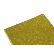 Фоамиран з блискітками 2мм 20*30см 10 аркушів ЖОВТИЙ 7941 KNZ