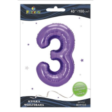 Кулька фольгована цифра “3“ лавандова 40“ (100см) Pelican Фіолетовий Pelican (831133) KNZ