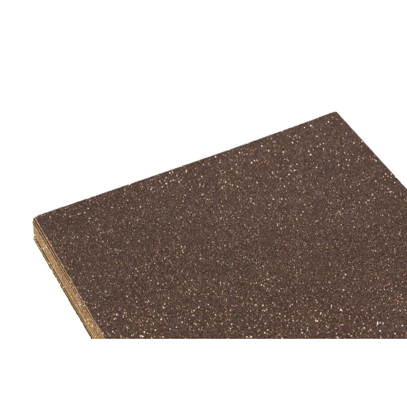 Фоаміран з блискітками КОРИЧНЕВИЙ 10 аркушів (2мм/20*30см) KNZ