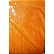 Фоамиран з флоком/ворсистий ПОМАРАНЧЕВИЙ 10 листів (2мм/20*30см) 8935 KNZ