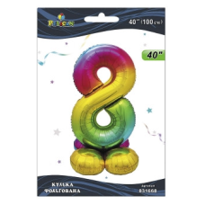 Кулька фольгована на підставці цифра “8“ градієнт 40“ (100см) Pelican Різнокольоровий Pelican (831668) KNZ