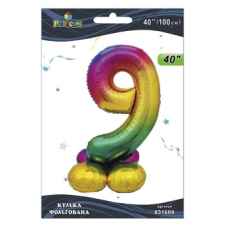 Кулька фольгована на підставці цифра “9“ градієнт 40“ (100см) Pelican Різнокольоровий Pelican (831669) KNZ