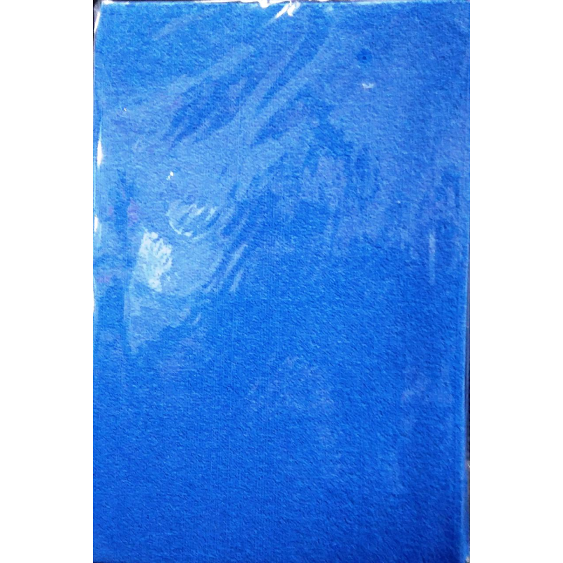 Фоамиран з флоком/ворсистий СИНІЙ 10 листів (2мм/20*30см) 8939 KNZ