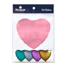 Кулька фольгована PELICAN серце 18“ (45см), ФІОЛЕТОВИЙ СВІТЛИЙ, 5шт/уп Фіолетовий Pelican (833612) KNZ