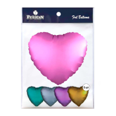 Кулька фольгована PELICAN серце 10“ (25см) САТИН РОЖЕВІ (5шт) Рожевий Pelican (833736) KNZ