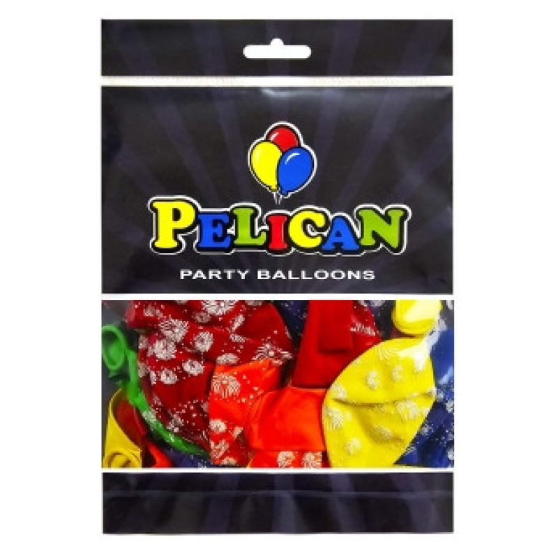 Кульки латексні Pelican 12“ (30см) “Фейєрверки“ 50 шт Pelican 824014 KNZ