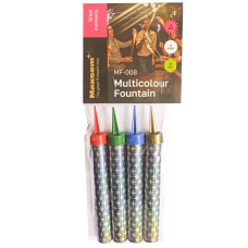 Набір свічок — 4 шт кольорові — 10 см, для торта “Холодний фонтан“ (40 секунд) MF-008 KNZ