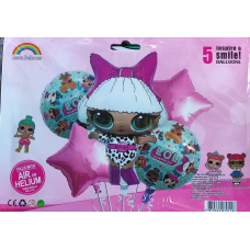 Набір із 5 кульок, лялька LOL Дива Рожевий 836912 -3 KNZ