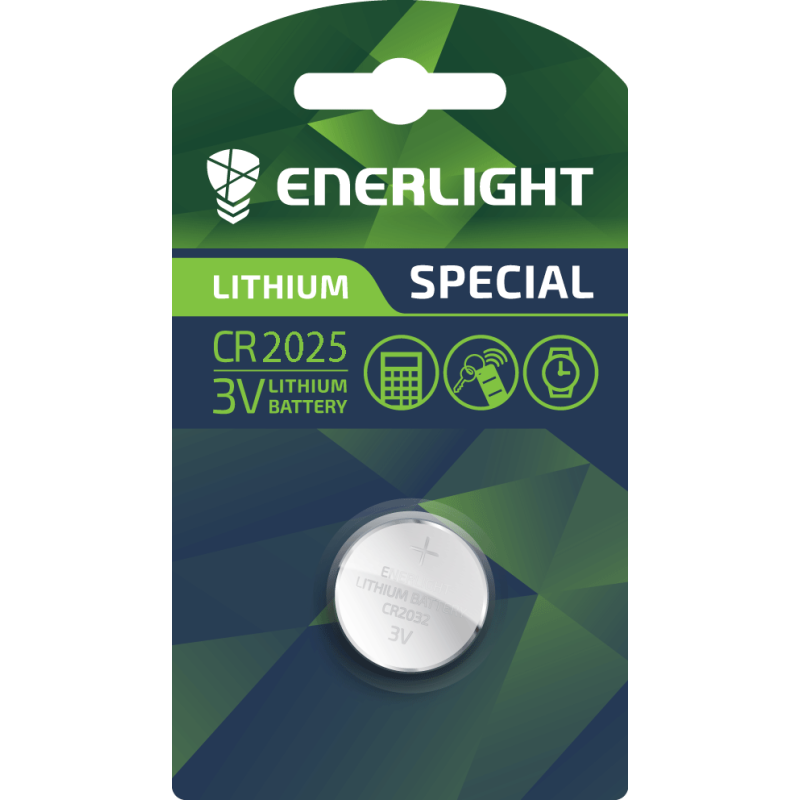 Батарейка літієва ENERLIGHT CR 2025 3V KNZ