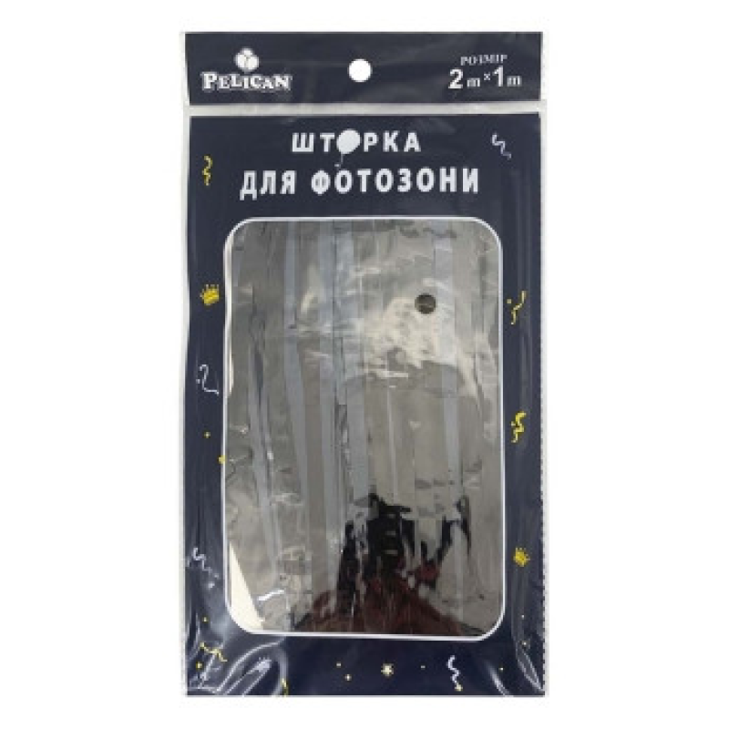 Фотозона 2 м х 1 м, “Глянсова фольга“ чорна Чорний Pelican 872110 KNZ