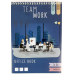 Блокнот для нотаток А5, верхня пружина, 100 аркушів офсет, клітка, “Серія Work Team“ БН-002-МВ KNZ
