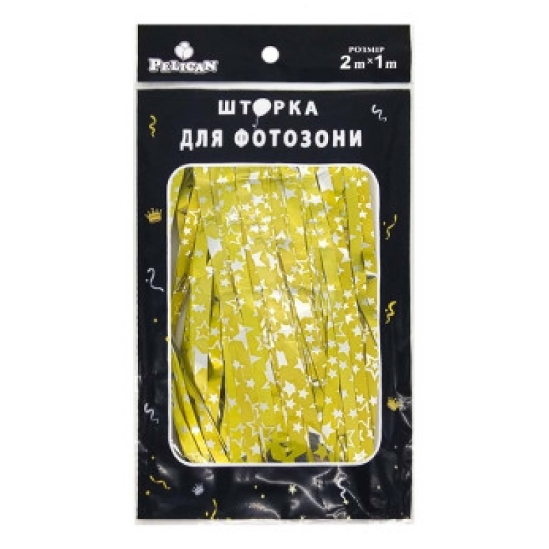 Фотозона 2 м х 1 м, “Зоряне небо“ жовта Жовтий Pelican 872155 KNZ