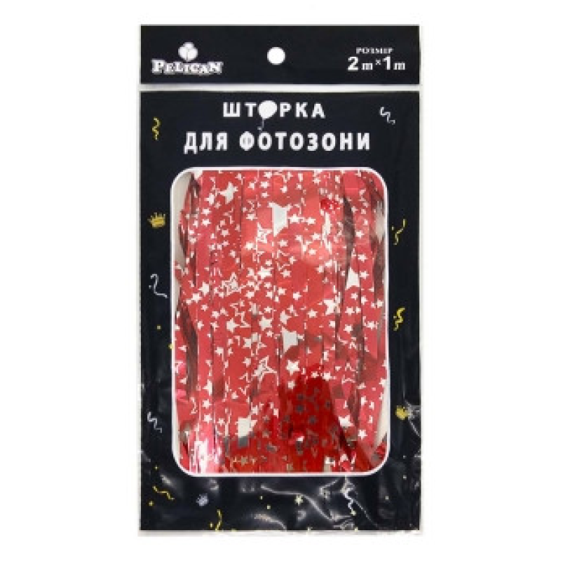 Фотозона 2 м х 1 м, “Зоряне небо“ червона Червоний Pelican 872158 KNZ