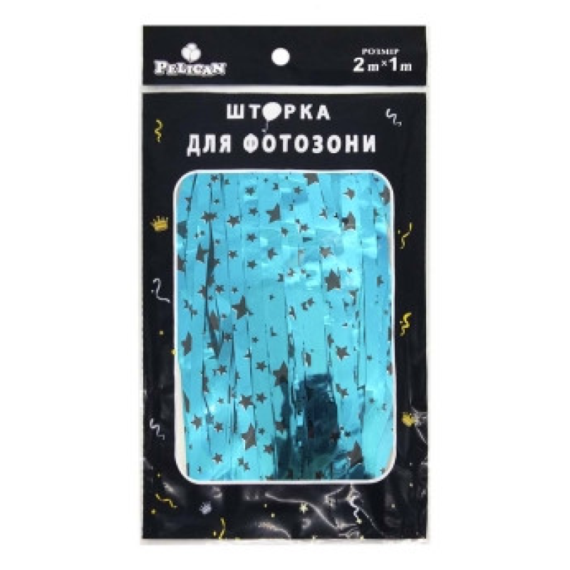 Фотозона 2 м х 1 м, “Зіркаспад“ темно-синя Pelican 872161 KNZ