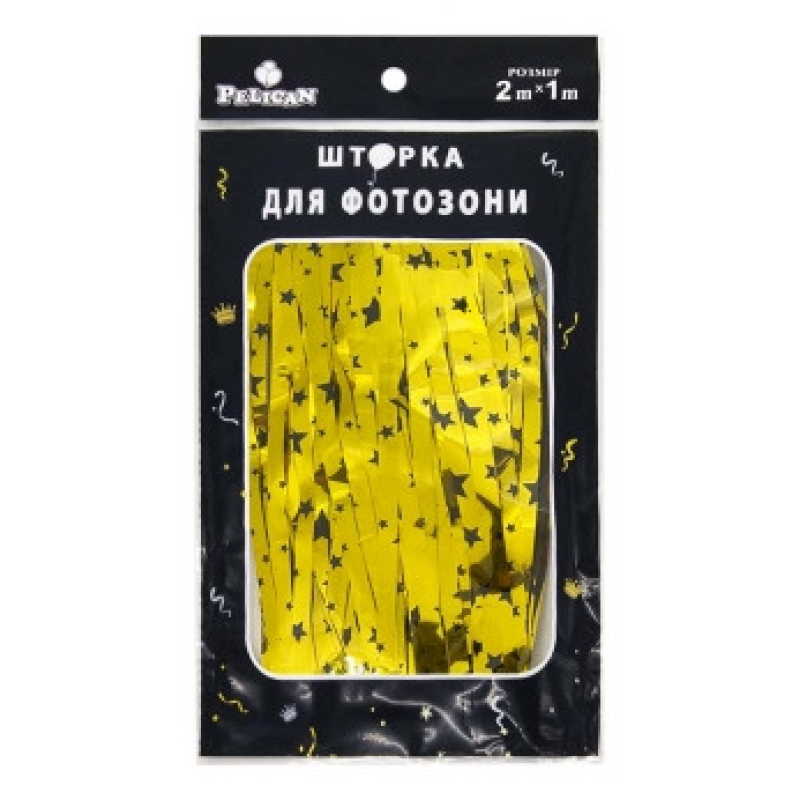 Фотозона 2 м х 1 м, “Зіроспад“ золото Золотий Pelican 872162 KNZ